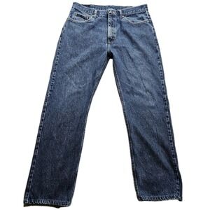 Wrangler 5 Star 96501 Jeans Men 36x31 Blue Medium Wash Regular Fit Straight Leg